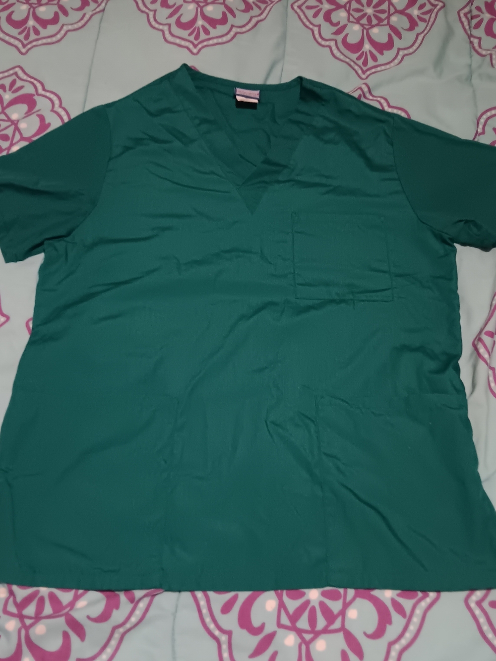 Cherokee 🍑 Green Medical Scrub Top - V-Neck